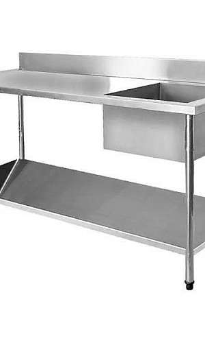 Mesa com pia inox Mesa com pia inox