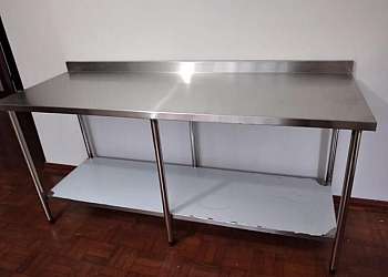 Mesa de inox para padaria