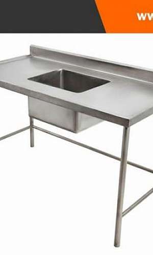 mesa inox com cuba industrial mesa inox com cuba industrial