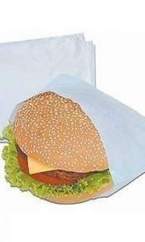 Saco plástico para hambúrguer Saco plástico para hambúrguer